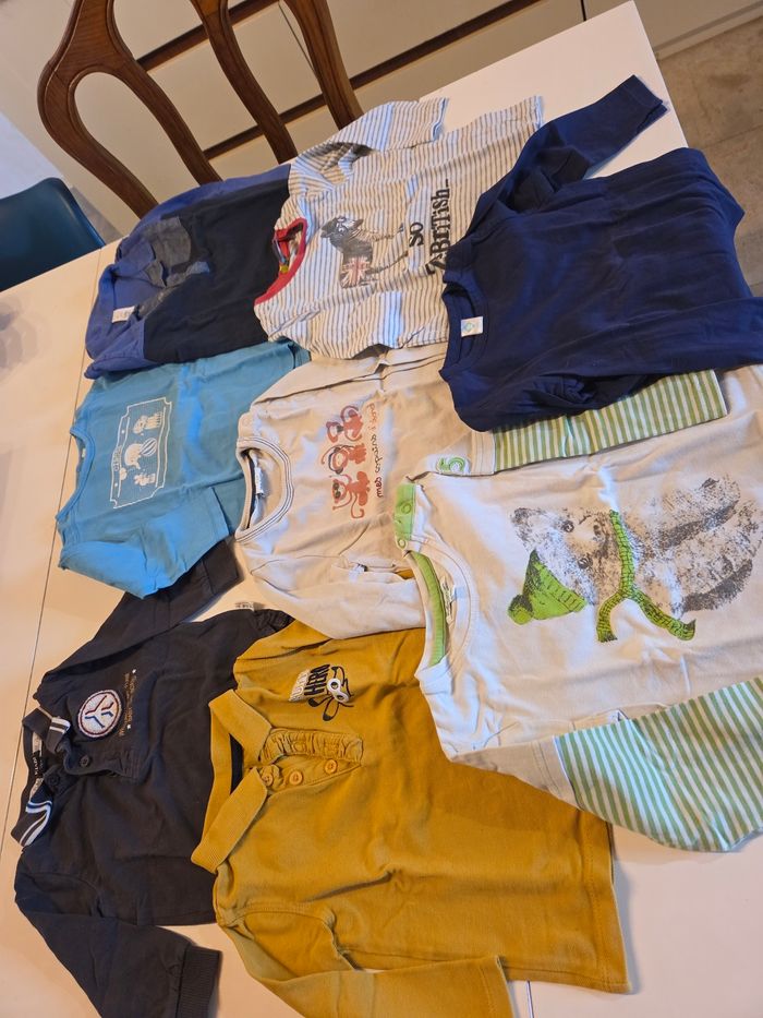 Lot  t-shirts manches longues