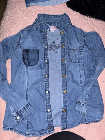 Veste en jean Lisa rose 6 ans