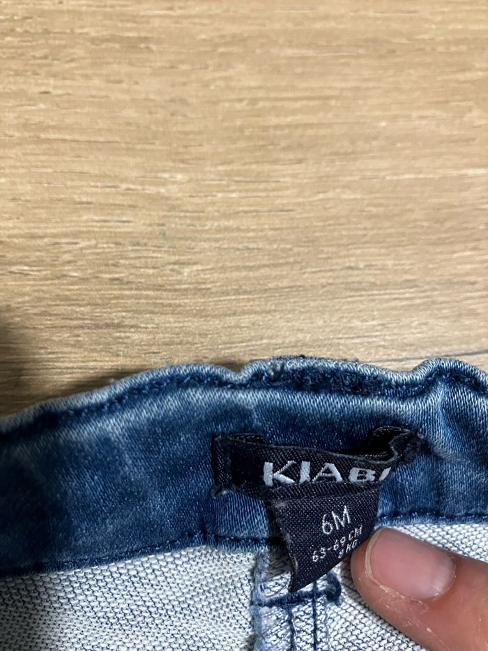 Lot shorts en jeans 6 mois - photo numéro 5