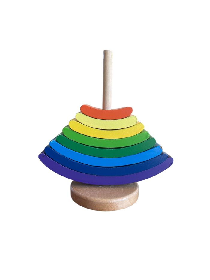 Petite tour en bois à empiler