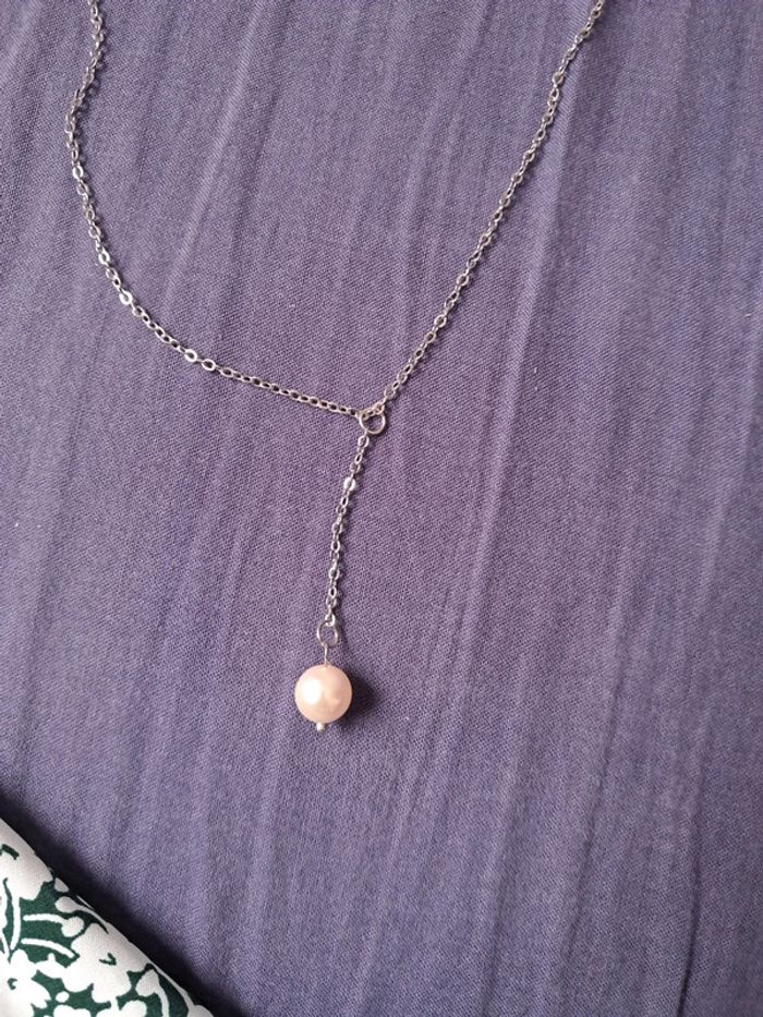 Collier boule nacre - photo numéro 2
