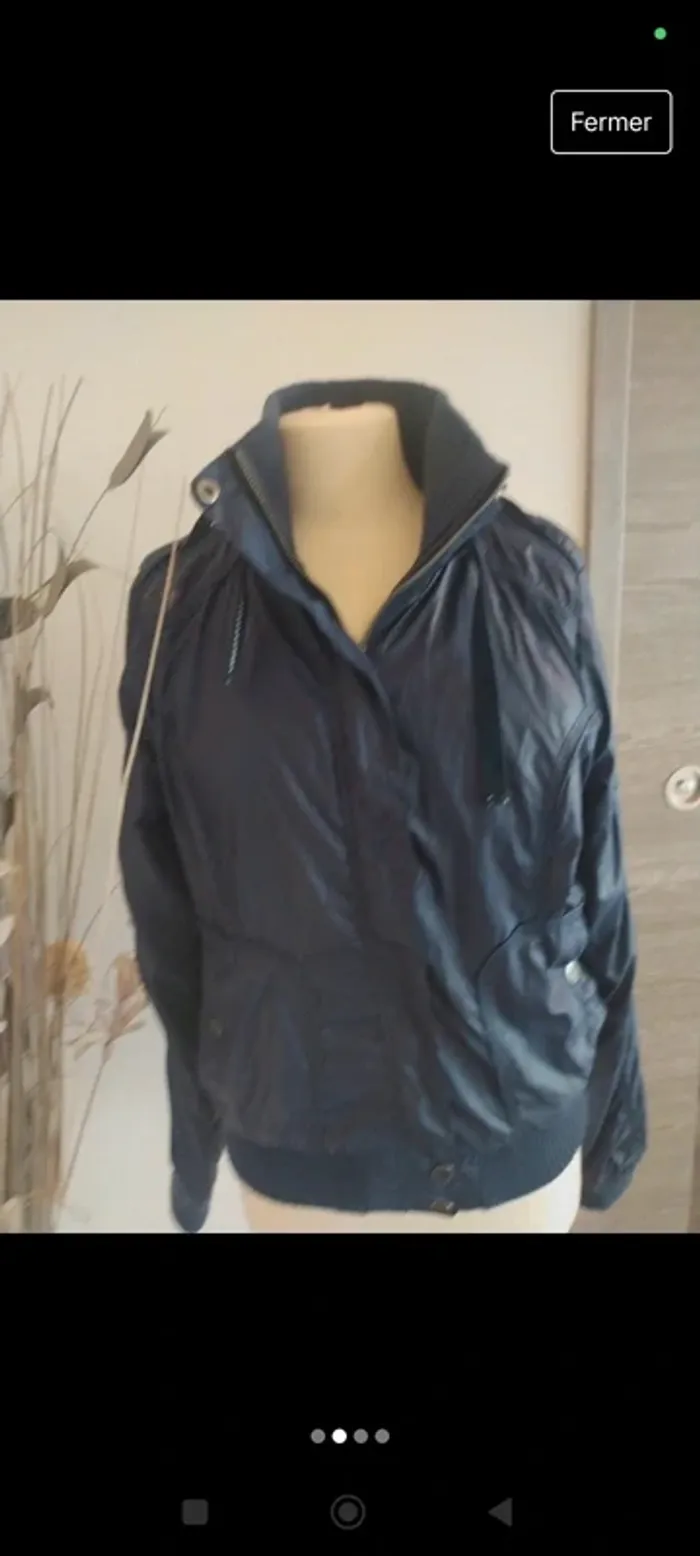 Veste coupe-vent spot bleu marine 38 - photo numéro 2