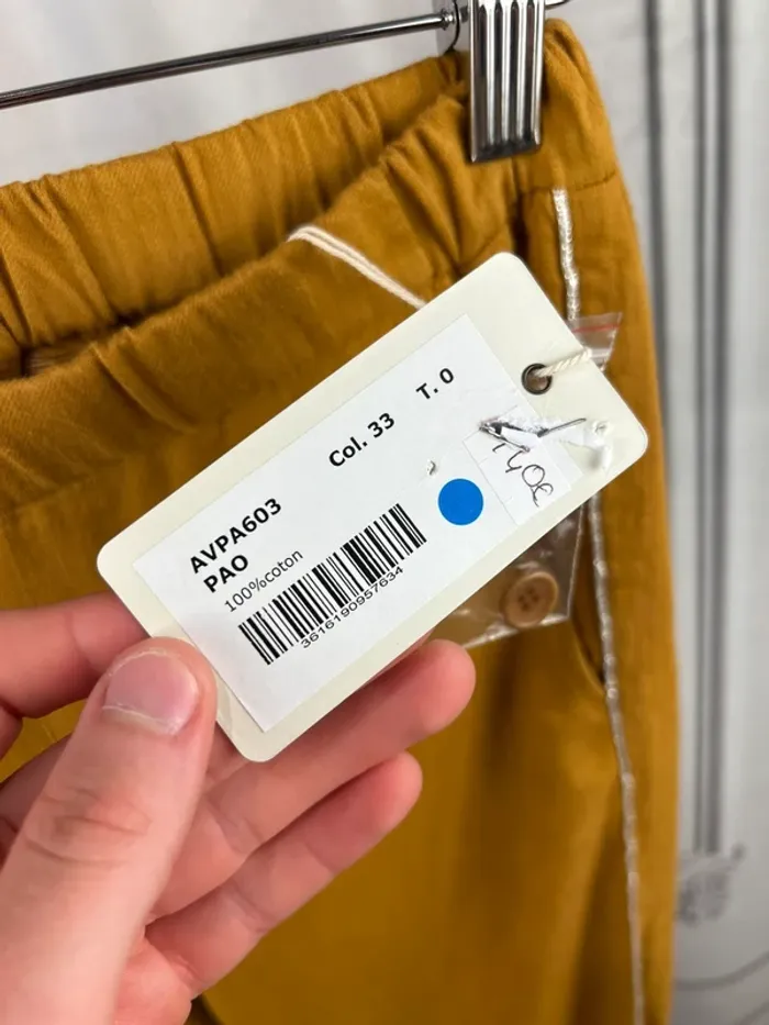 Pantalon Moutarde Hartford T.0 / XS Neuf - photo numéro 3