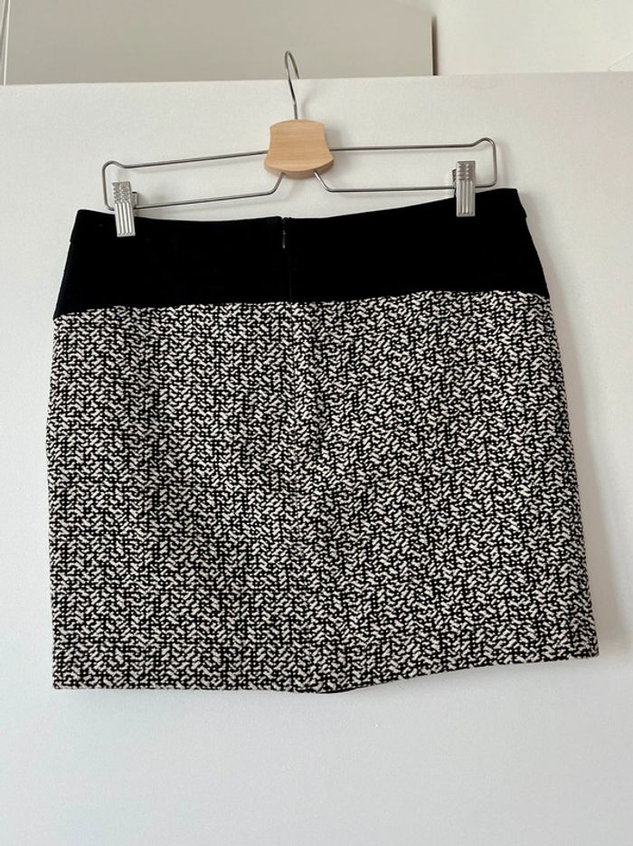 Jupe noire gris chiné Comptoir des cotonniers 42 - photo numéro 4