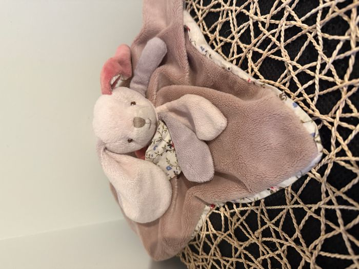 Peluches Bukowski - Doudou lapine "Bibi baby rug" - photo numéro 4