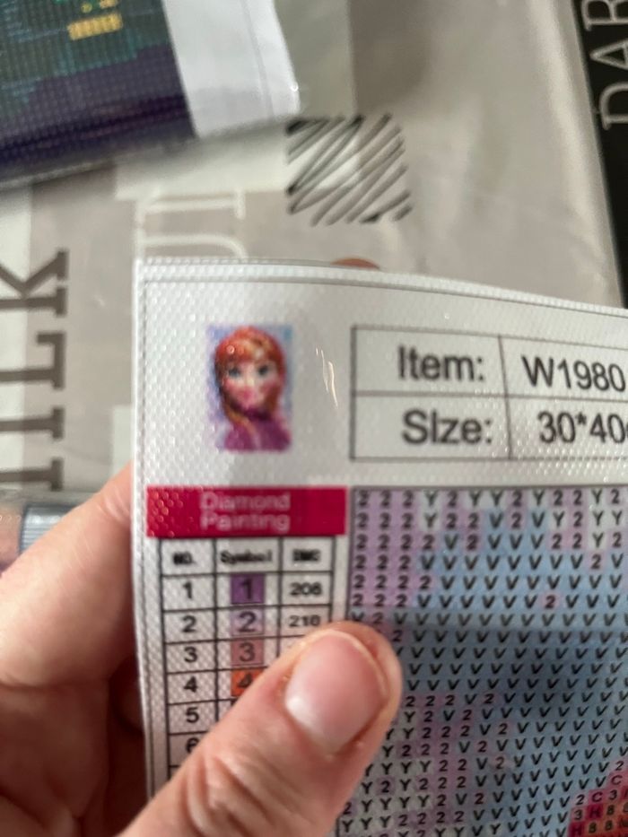 Diamond painting Anna reine des neiges - photo numéro 4