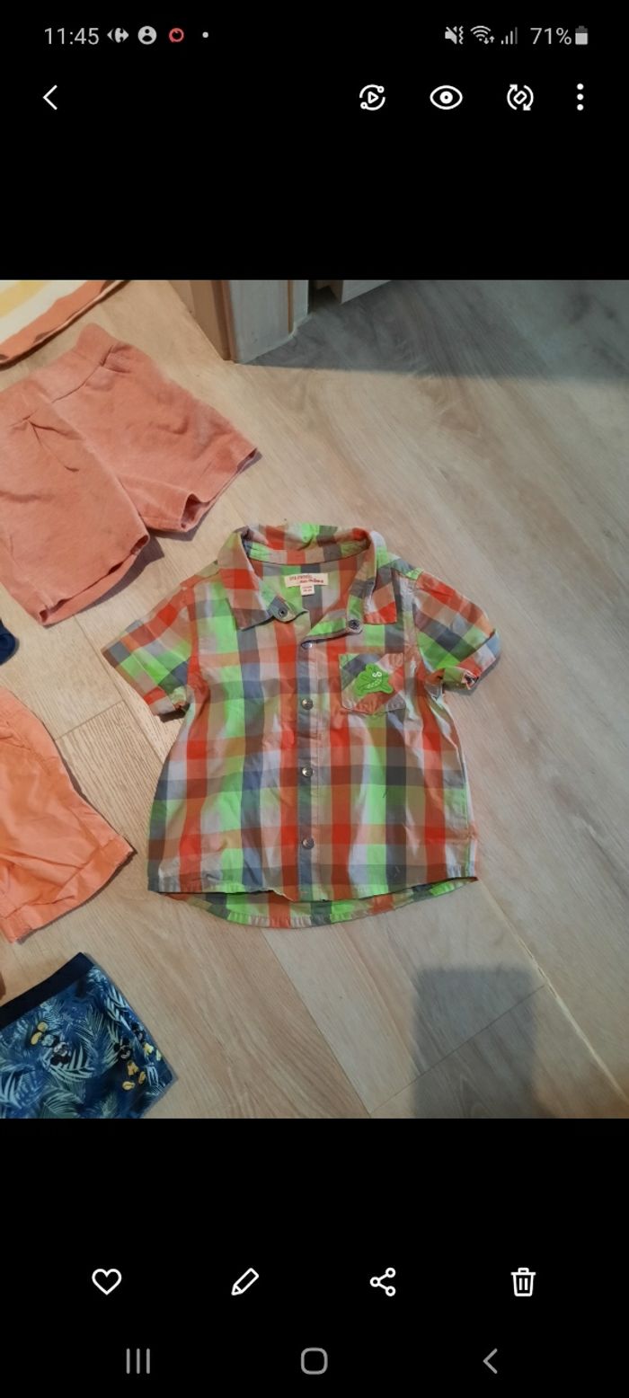Lot de shorts et t-shirts neufs 12mois - photo numéro 2