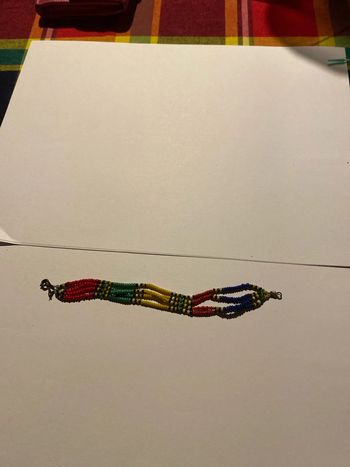 Bracelet perles 4 rangs