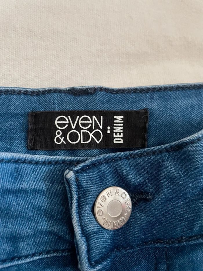 Short élastique bleu taille haute - photo numéro 2