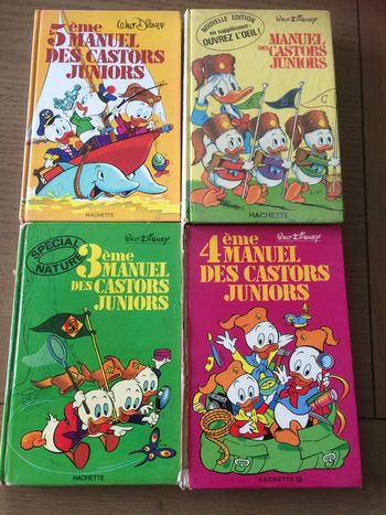 Lot 4 livres castors juniors