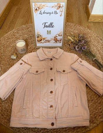 🌸 Veste en jean rose poudrée 🌸