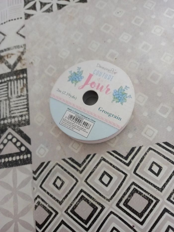 Ruban gros grain rose - photo numéro 2