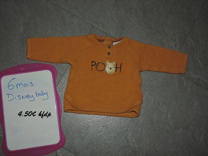 sweat disney baby taille 6 mois