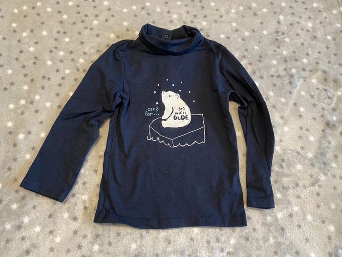 Lot de 2 polos et 3 t-shirts col-roulés 18 mois - photo numéro 7