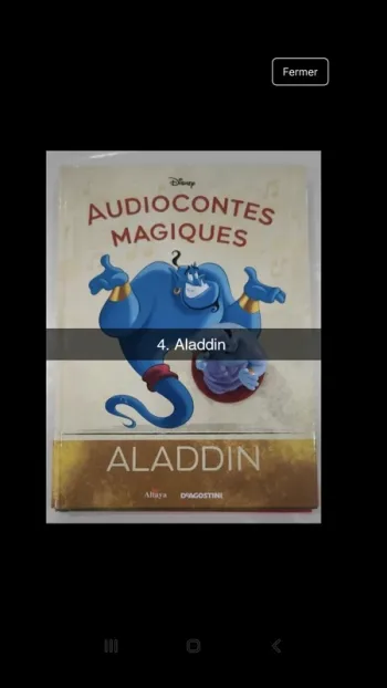 No4 audioconte Magique disney deagostini livre+figurine audio conte compte
