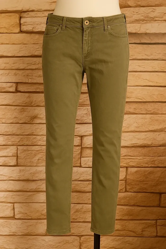 🌸Jeans skinny Vert olive Camaieu Taille 42🌸