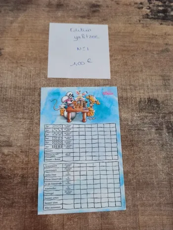Feuille Diddl feuille de jeu Yahtzee 1 1,00€