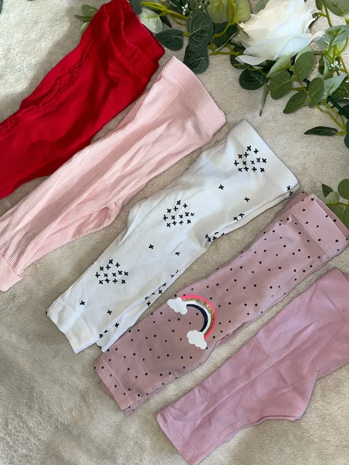 Lot 5 leggings 3 mois - photo numéro 2