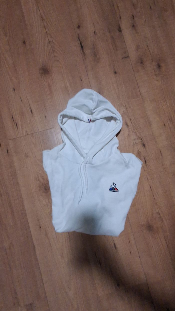 Pull blanc le coq sportif - photo numéro 2