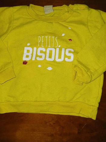 Pull jaune 18 mois boîte à malices