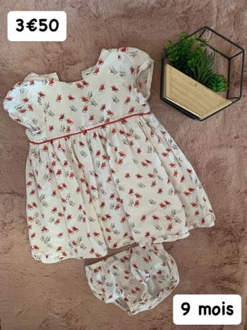 Robe/Culotte 🌺 9 mois