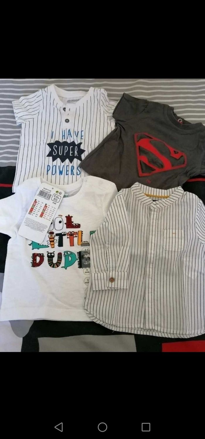 Lot t-shirts 3 mois
