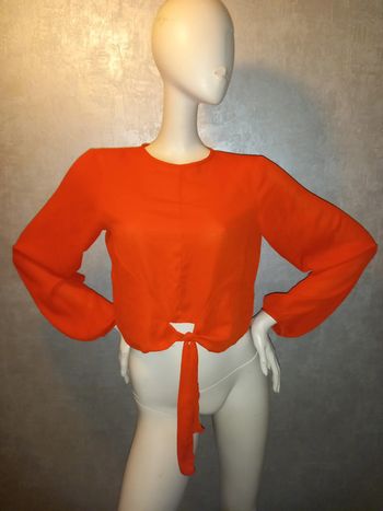 tee shirt court rouge flashy asos taille 36