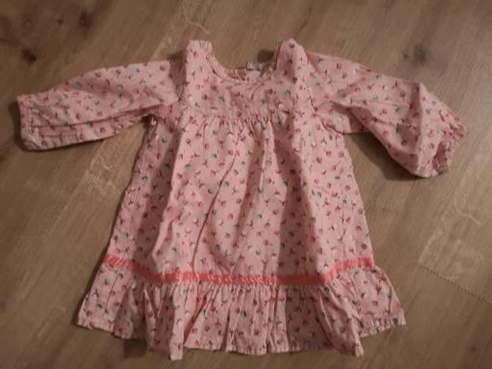 Robe en coton manche longue