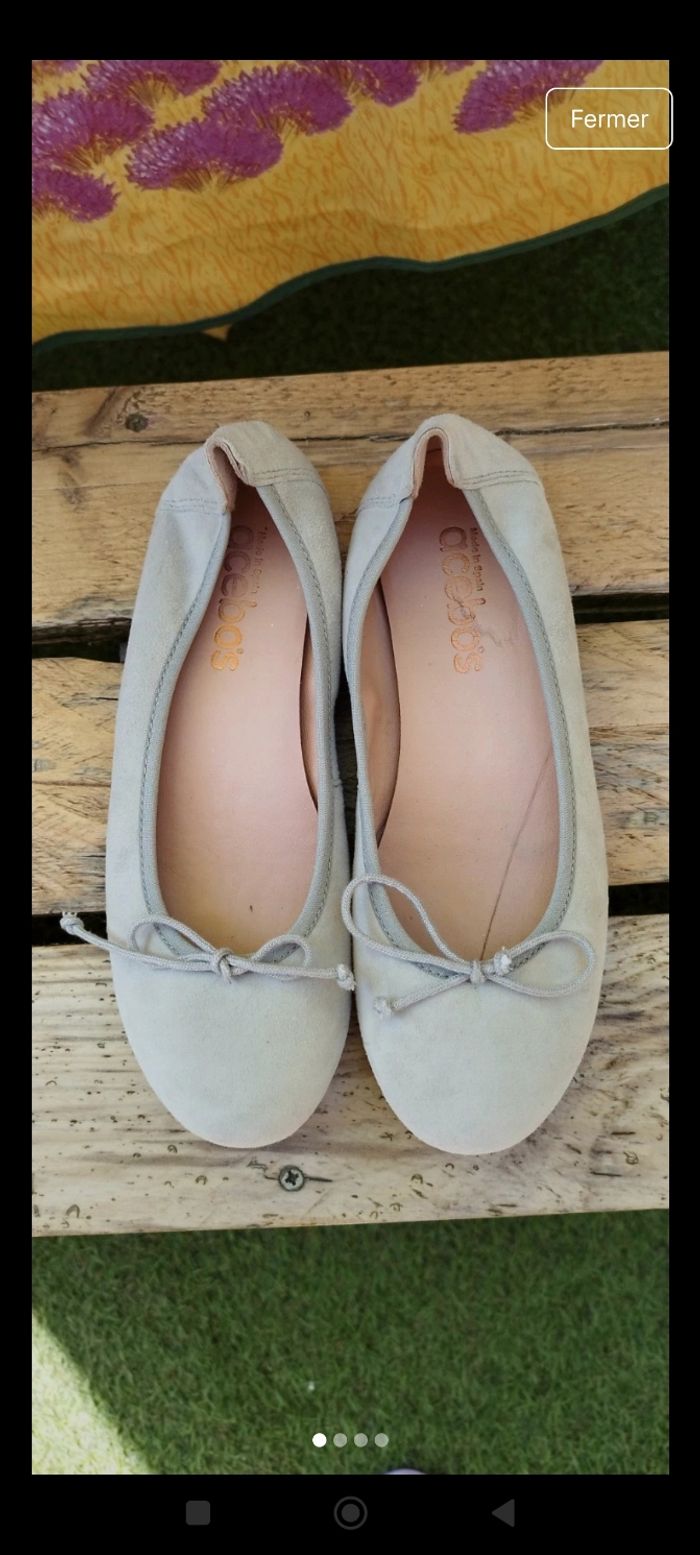Ballerines grises acebo's
