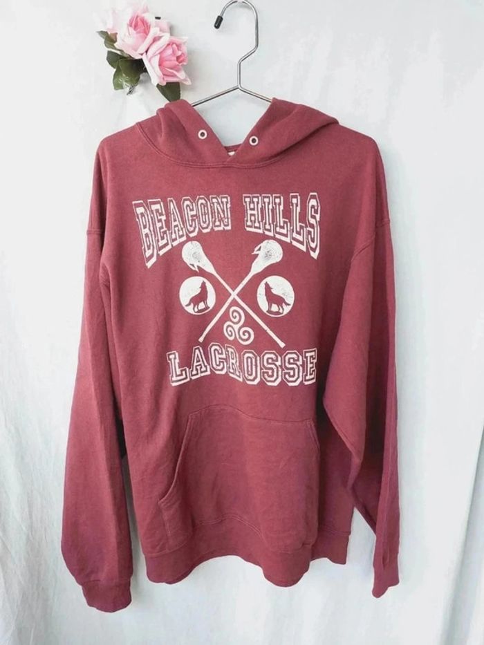 Sweat à capuche mixte Beacon Hills Lacrosse Taille L - photo numéro 2
