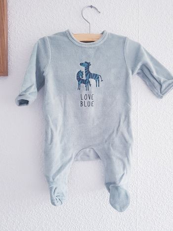 Kiabi - Grenouillère / pyjama une pièce / dors bien en velours - Neuf !