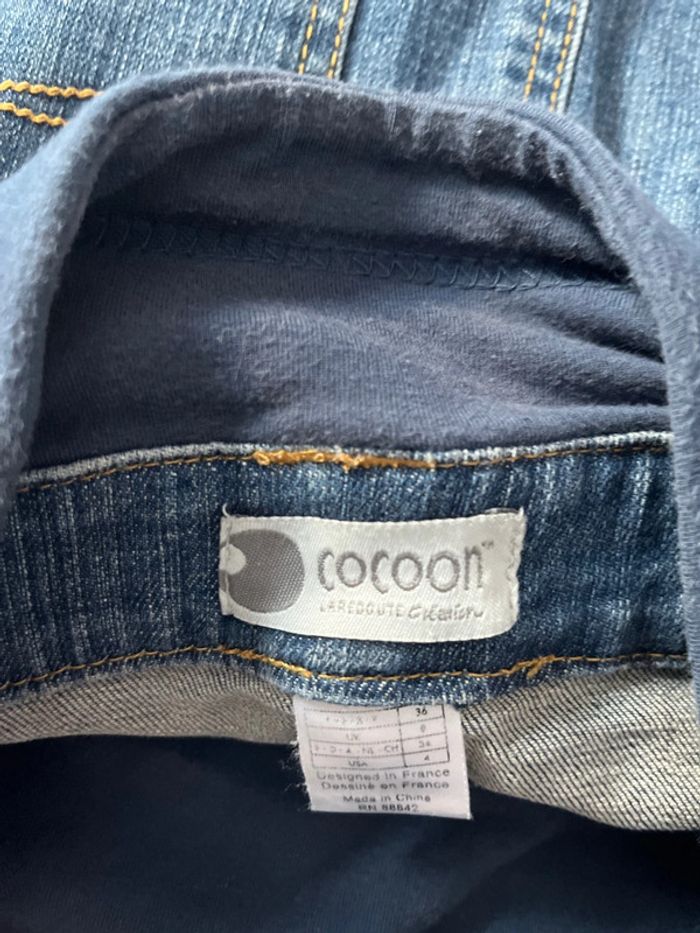 Jupe de maternité en jeans Cocoon / 36 / Bleu / Bon état général - photo numéro 3