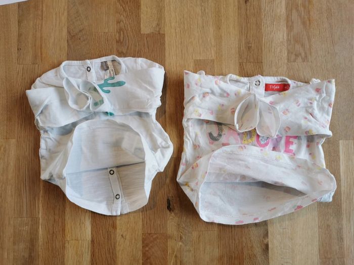 Lot 2 T shirts manches longues 6 mois - photo numéro 3