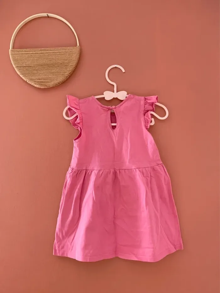 Robe fille rose - H&M- 12 mois - photo numéro 2