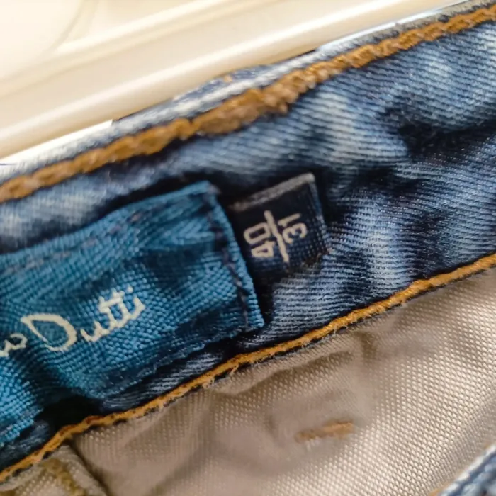 Jean slim bleu taille 40 Massimo Dutti en coton stretch, coupe droite flatteuse confortable A1230 - photo numéro 9
