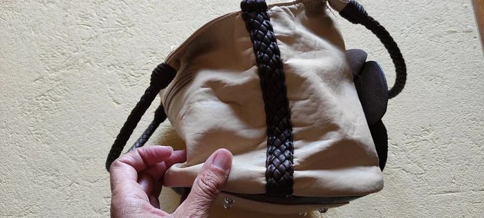 Petit sac fleur marron - photo numéro 5