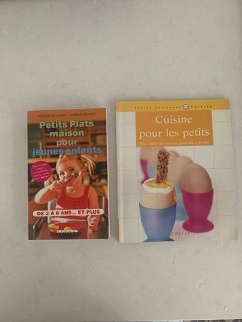 Lot de 2 livres de cuisine pour petits
