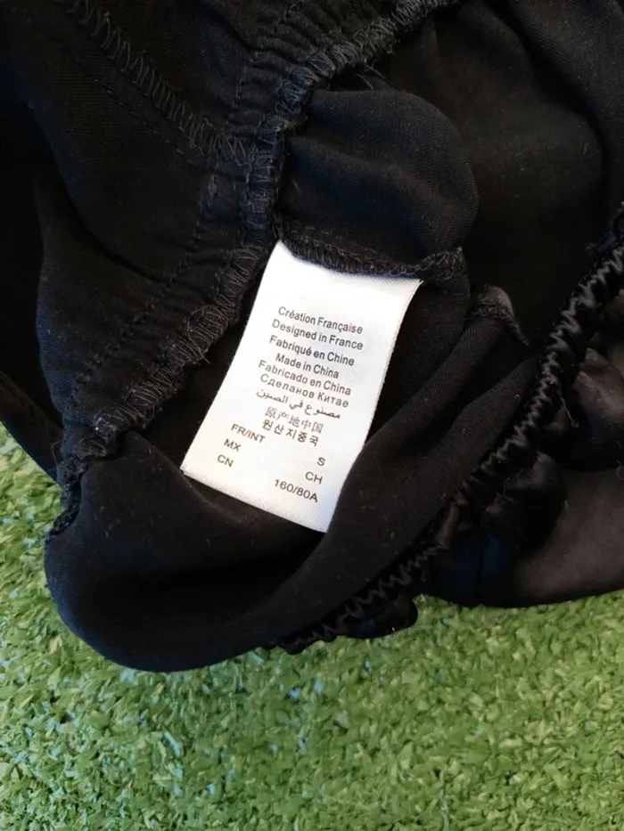 Pyjama body nuit satin noir Etam taille S - photo numéro 5