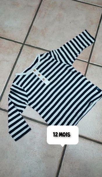 T-shirt ML noir et blanc