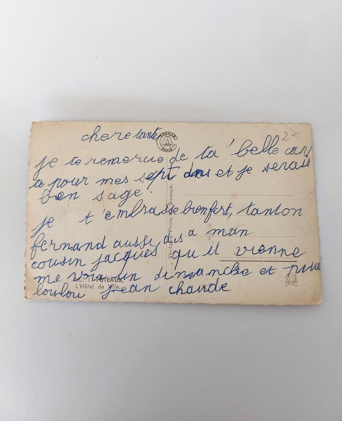 Paris Puteaux ancienne carte postale CPA noir et blanc l'hôtel de ville Puteaux - photo numéro 2