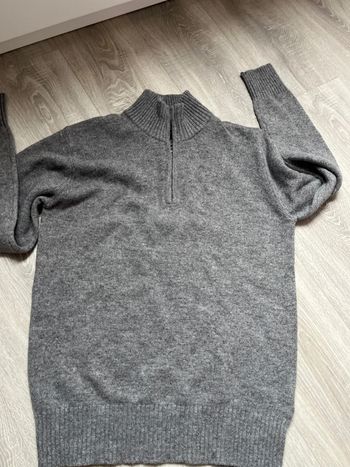 Pull homme gris chiné