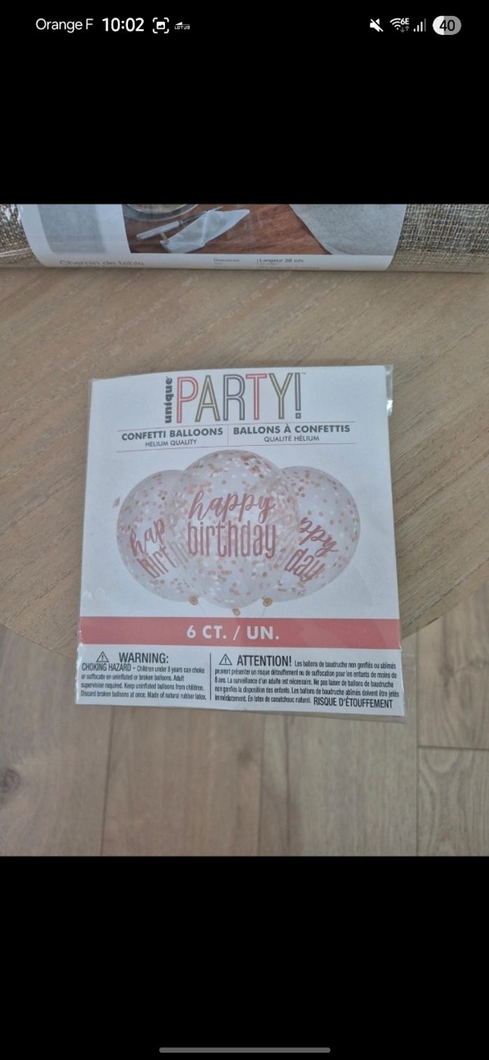 Ensemble décoration d'anniversaire - photo numéro 3