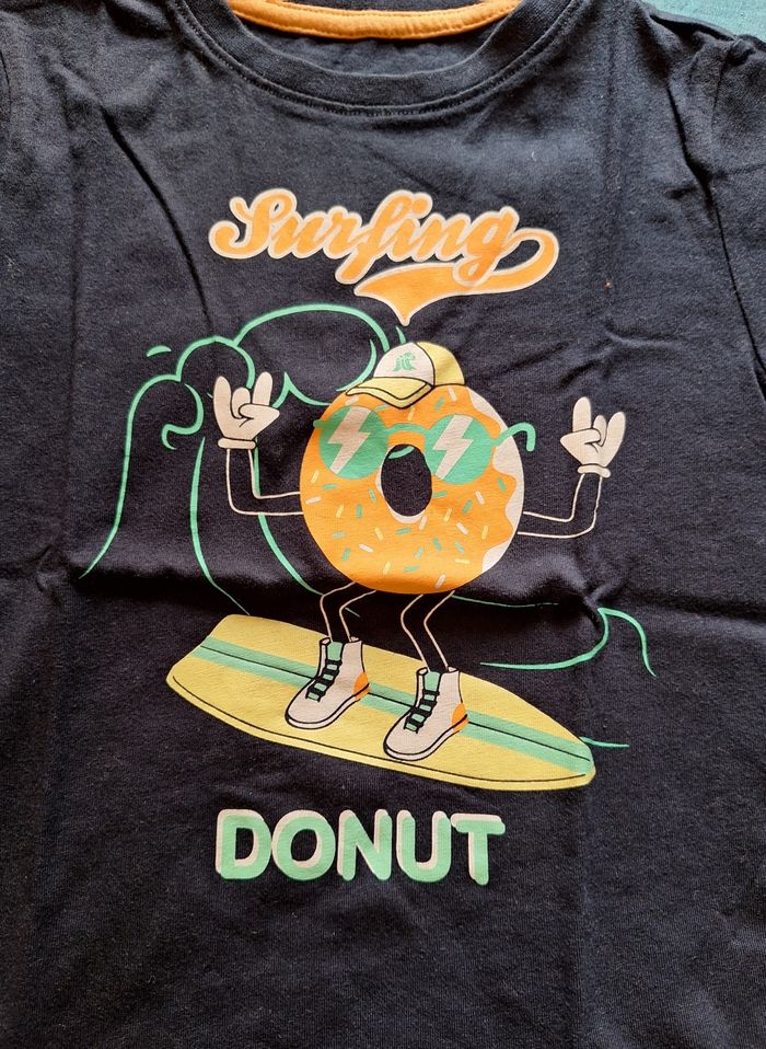 Tee-shirt manches courtes Donut Kiabi 6 ans - photo numéro 2