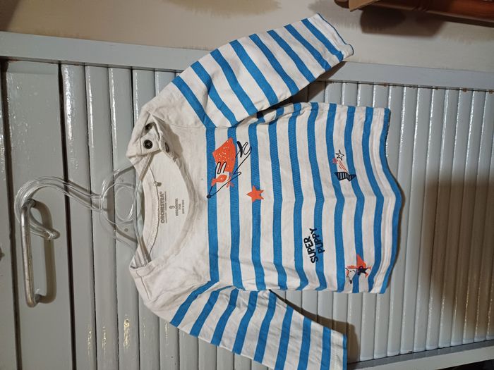 5 tee shirts manches longues pour garçons Taille 9 mois - photo numéro 3