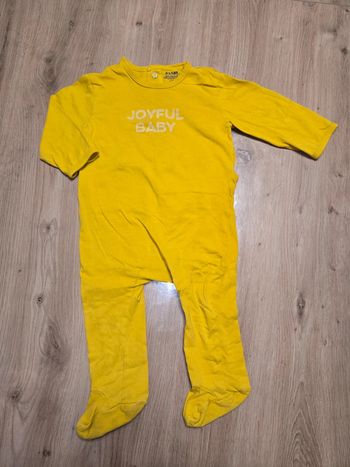 Joli pyjamas / grenouillère en coton fille 12 mois