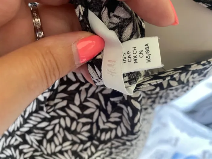 Petite robe légère blanche et noire 36 H&M - photo numéro 3