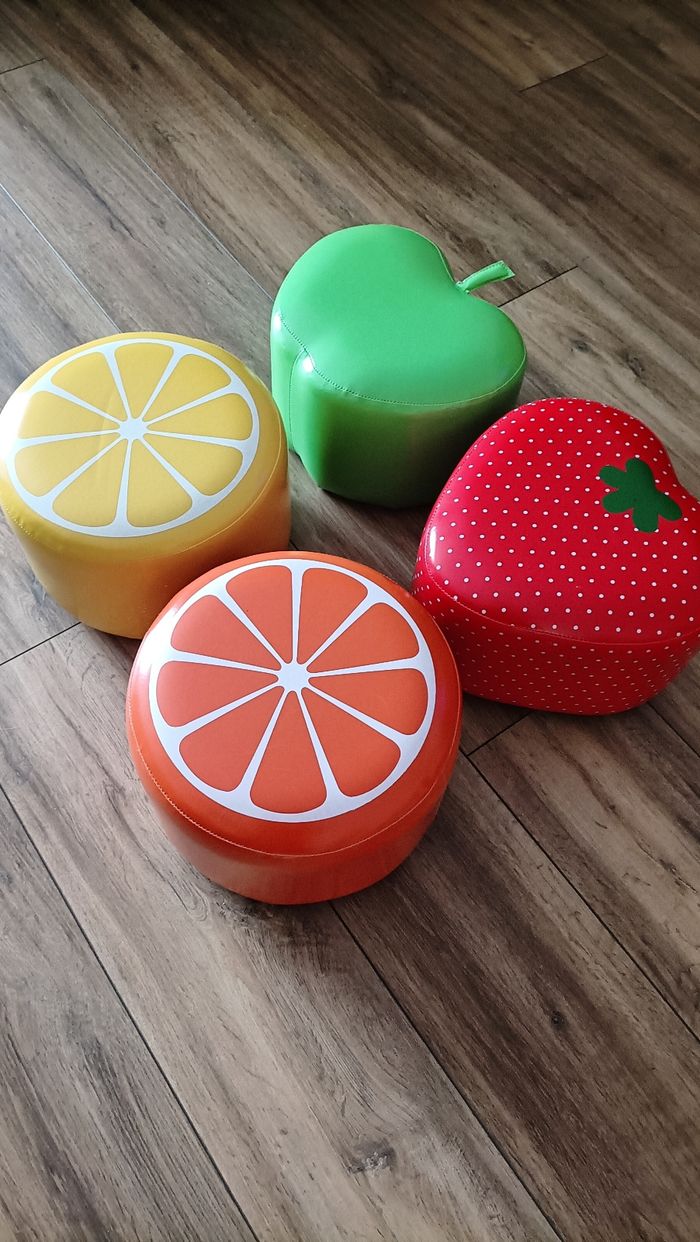 Poufs fruits enfants - photo numéro 2