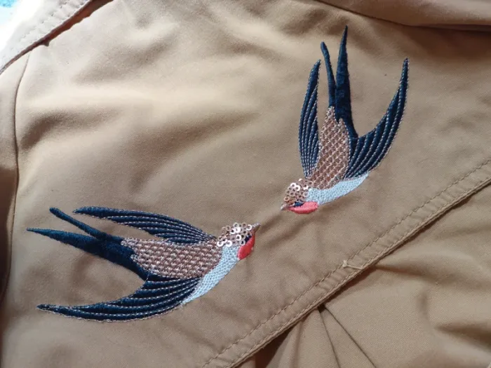 Manteau marron/beige 5 ans orchestra hirondelle sequins - photo numéro 2