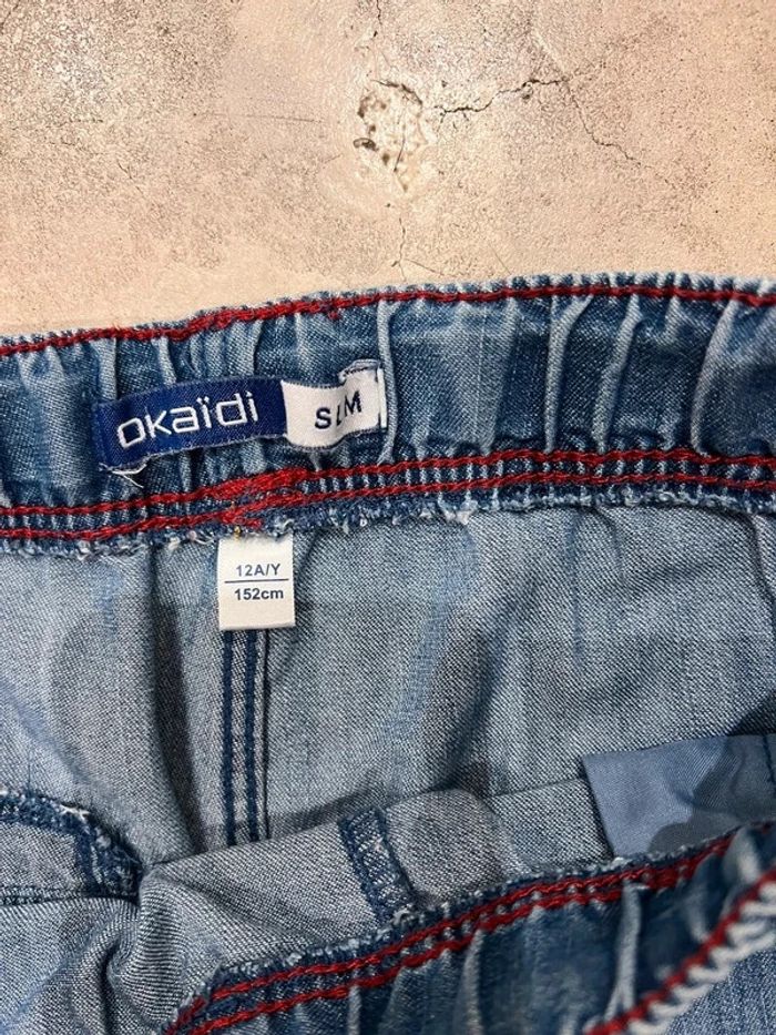 Short en jean okaidi slim 12 ans - photo numéro 2