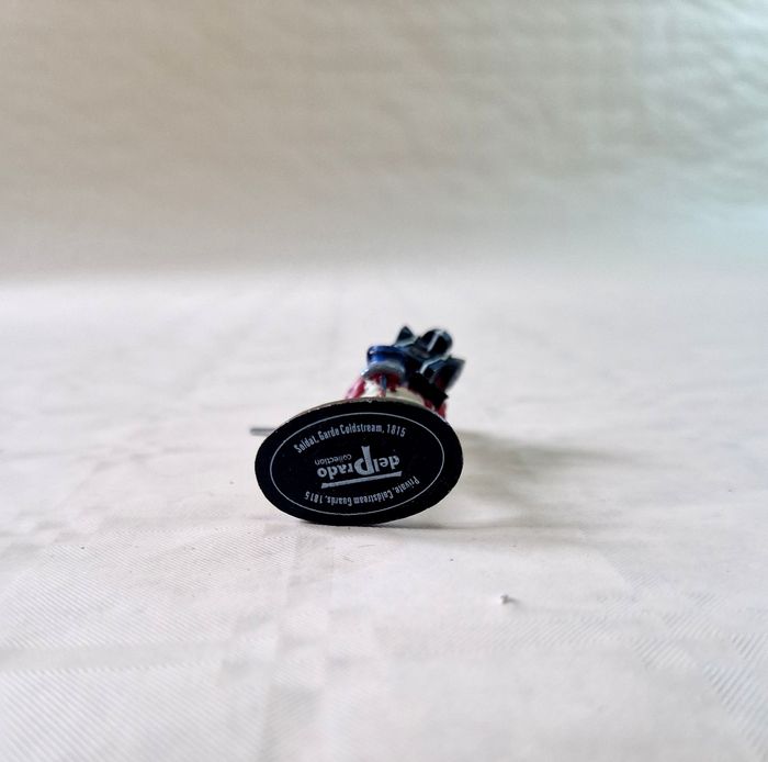 Figurine en plomb,  peinte à la main  , Del prado  , cap grenadier  , soldat garde  Coldstream , 1815 - photo numéro 4